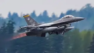 (4K) Girls Fly Too Departures 2023 | Military Transports, Tankers, Fighters & More!