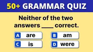 Mixed English Grammar Quiz | 50+ Grammar Questions
