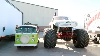 A MONSTER TRUCK RAN OVER OUR CAMERA!