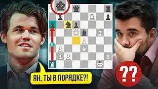 Магнус ЖЕРТВУЕТ ДВЕ ЛАДЬИ Непомнящему для Победы!