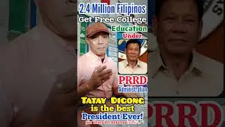 Why President Rodrigo Roa Duterte Aspires for Free College Education to All. #education #free