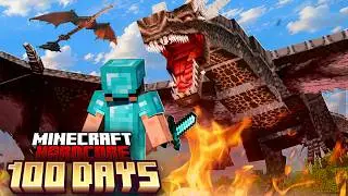100 Days in WORLD OF DRAGONS in Hardcore Minecraft