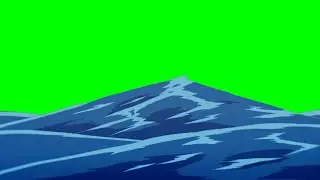 ocean waves green screen effect