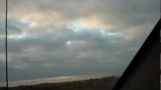 Weird Rainbow Colors All Through Sky! Earthquake Clouds?!  Strange Sunrise!!  1-19-12