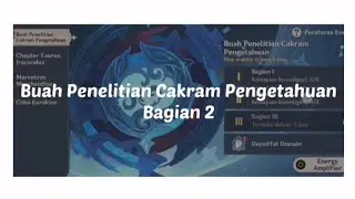 New Event Genshin Impact : Buah Penelitian Cakram Pengetahuan | Bagian 2 | Gameplay - Genshin Impact