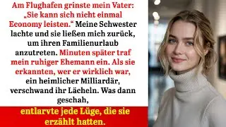Am Flughafen verspottet und zurückgelassen – Minuten später entlarvt mein Milliardärs-Ehemann alle