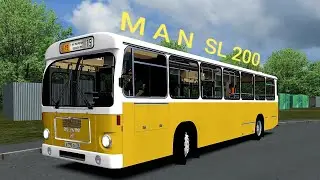 MAN SL 200 Настоящий немецкий автобус из 90х в Omsi 2
