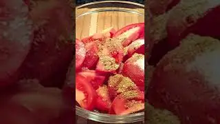 Korean TOMATOES in a MINUTE, the easiest recipe.