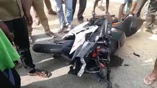 KTM Rc 390 live accident with baleno