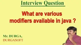 What are the various modifiers available in java ?