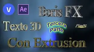 Boris fx texto 3D con extrusión 3