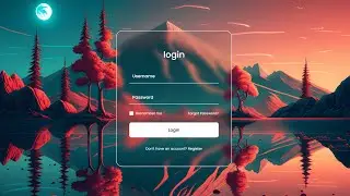 Modern login form Using only HTML & CSS Transparent Login Form With Source Code |