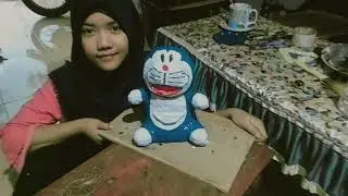 Cara Membuat Patung Doraemon dari Bubur Kertas #TSBIXS2