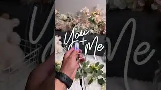 You & me wedding neon sign