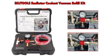 Radiator Coolant Vacuum Purge & Refill Kit, Universal Cooling System Radiator Refiller