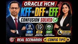 KFF vs DFF vs EFF in Oracle Fusion HCM | Complete Guide with Real Scenarios & Config Tips