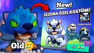 BEYAZ KURT ADAM LEON ALDIM BRAWL STARS 🥰
