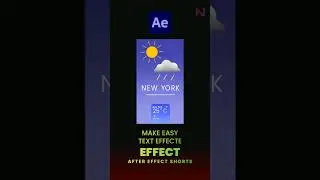 After Effects Text Effects Made Simple: Tutorial #shorts