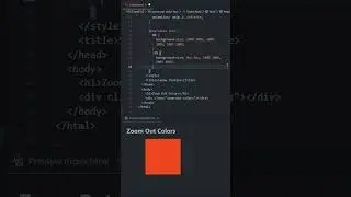 Zoom In colors Animation HTML and CSS tutorial for beginners 2022 