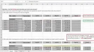 Excel VBA Finance Tip: Insert Columns and Retype Excel Formula Automatically