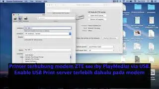 Cara setting printer HP Deskjet 1110 menggunakan IP Address pada MacBook Air di jaringan PlayMedia