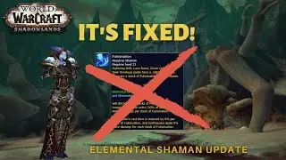 They fixed it! Update on Elemental Shaman Changes