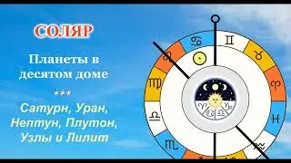 Соляр. Планеты в 10 доме. Часть 2