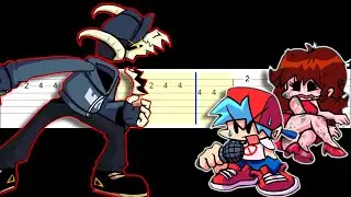 Friday Night Funkin - Genocide - VS Tabi (Easy Guitar Tabs Tutorial)