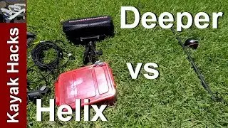 Deeper Fishfinder compared to Humminbird Helix 7 for Inshore Kayak Fishing