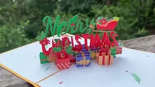 3D Gingerbread Man Christmas Pop Up Greeting Card