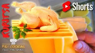 Праздничная курица🎄 в духовке с сыром и картошкой
