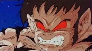 Gohan transforms into a great ape for the first time