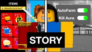 Youtuber FAKES NOOB to PRO in Blox Fruits (a Roblox Story)