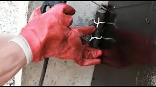 Распашные ворота  процесс установки