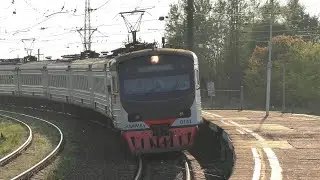 Электропоезд ЭД4МКу-0151 ЦППК станция Шемякино