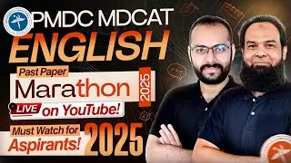 MDCAT Marathon 2025 | English | Complete Course Revision | PYQs
