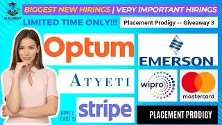 Biggest New Hirings | OFF Campus Drive | Wipro, Stripe, MasterCard | 2024, 2023 Batch | Jobs