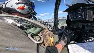 AV-8 Harrier formation flight filmed from a pilot view [4K]