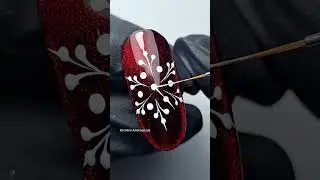 Как быстро нарисовать снежинки. Новогодний дизайн ногтей