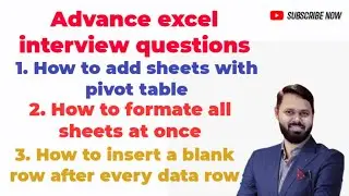 Tips For Advanced Excel Interview Questions: shortcuts & more!