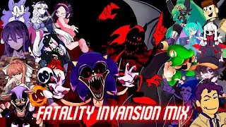 Fatlity Invansion but Different Characters Sing It (FNF Fatality Invansion but Everyone Sings It)