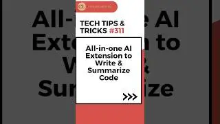 All-in-one AI Extension to Write & Summarize Code I Cosas Learning | Tech Tips & Tricks 