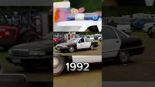 History of evolution of US police 🚓 cars  short #shorts