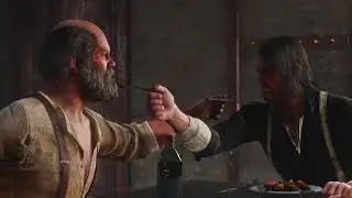 Red Dead Redemption 2 / Model Swap / John and Uncle feed each other whilst Abigail watches in horror