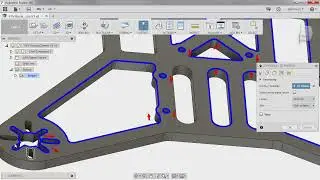 Manufacturing Process with Autodesk Fusion 360 - Video:1.12 Defining a waterjet cutting toolpath
