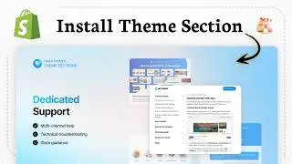 How to install theme section app in Shopify (Visual Control)