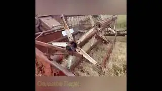 Прицепной комбайн ПК-3М , пробный выезд 