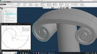 Завиток капители в Компас-3D