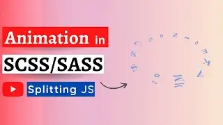 Create flying text animation -  HTML, SCSS or SASS and Splitting JS