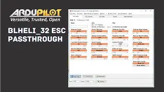 BLHeli ESC Passthrough in Ardupilot Arduplane Arducopter for configuration and firmware. HOW TO